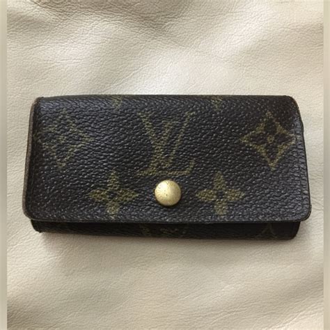 louis vuitton keychain wallet poshmark|authentic louis vuitton key pouch.